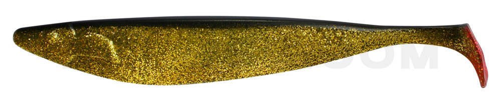 Megalodon 12" (ca. 30,0 cm) klar gold-Glitter / schwarz