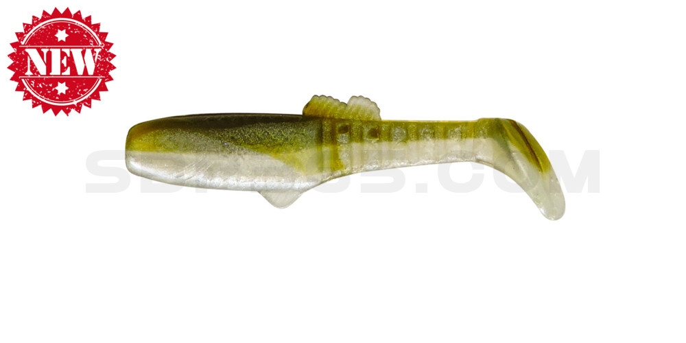 Montana 2,5" (ca. 7cm) perlweiss / green pumpkin