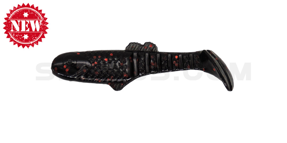 Montana 2,5" (ca. 7cm) schwarz-rot-Glitter