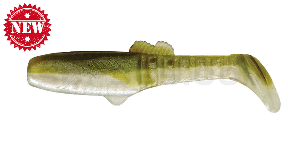 Montana 3,5" (ca. 10,5 cm) perlweiss / green pumpkin