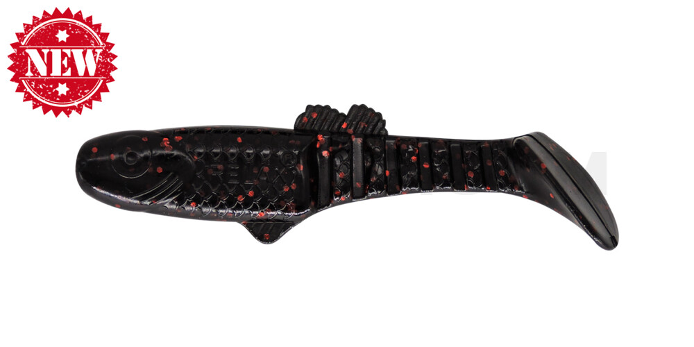 Montana 3,5" (ca. 10,5 cm) schwarz-rot-Glitter