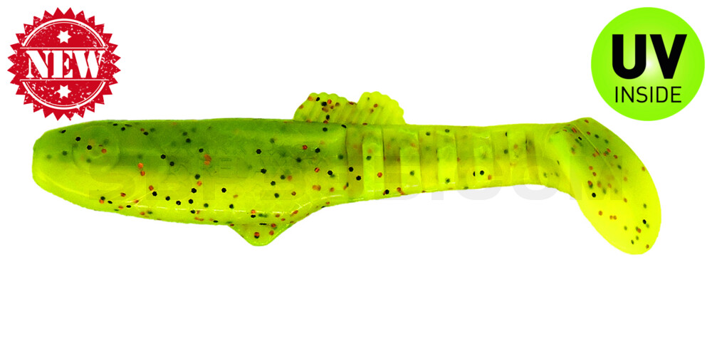 Montana 4,5" (ca. 12,5 cm) fluogelb  / grün-Glitter