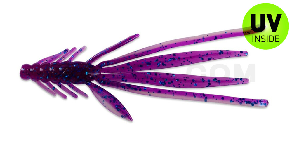 Nymph 5" (ca. 14,0 cm) blauperl / violett-electric blue Glitter
