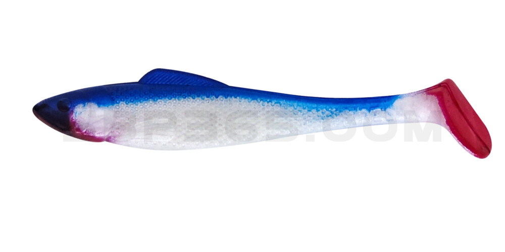 Ohio 2,5" (ca. 8,0 cm) perlweiss / blau