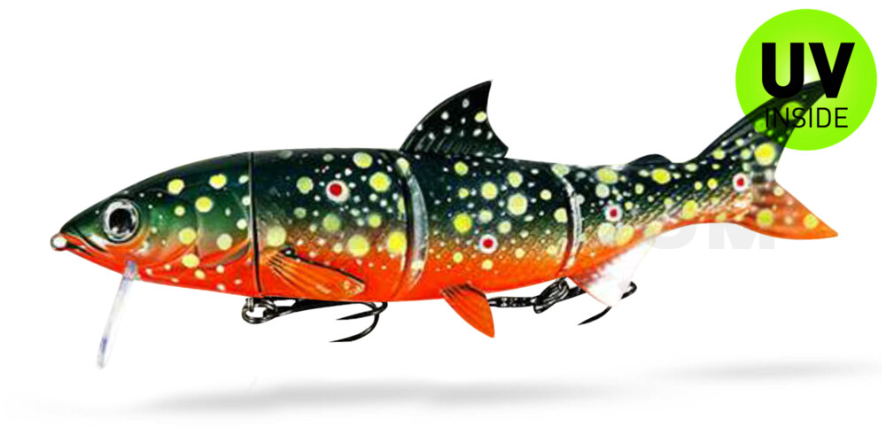 RenkyOne - Hybrid Fishing Lure 10" (ca. 25 cm) slow sinking Atomic Char
