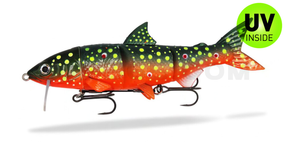 RenkyOne - Hybrid Fishing Lure 7" (ca. 18 cm) slow sinking Atomic Char