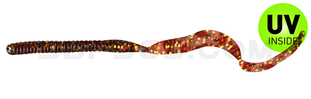 Ringgrub(Huchenzopftwister) 8"(ca.22cm) motoroil-glitter