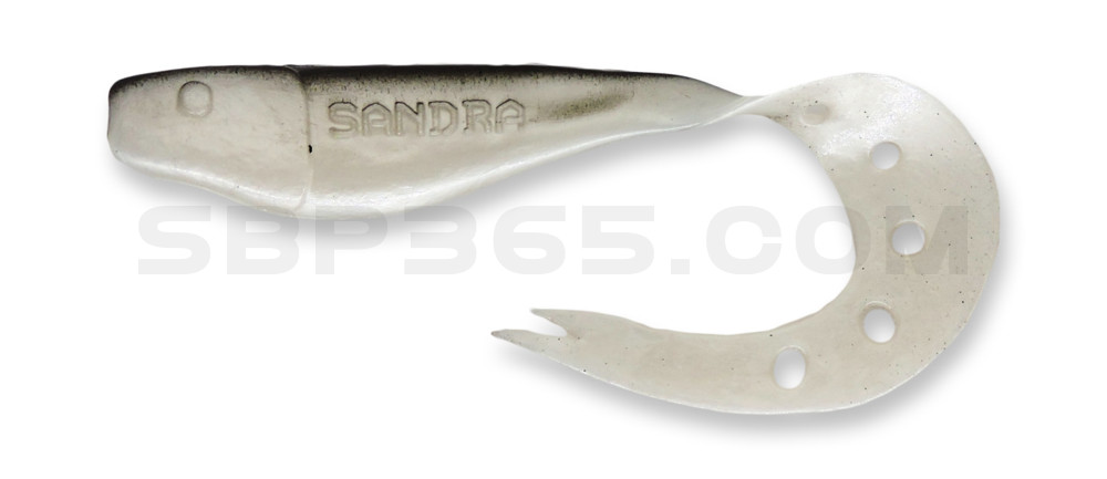 Sandra 2,5" (ca. 7 cm) perlweiss / schwarz