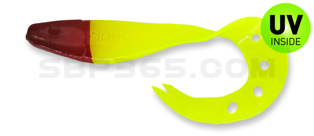 Sandra 3,5" (ca. 9 cm) fluogelb / Red Head