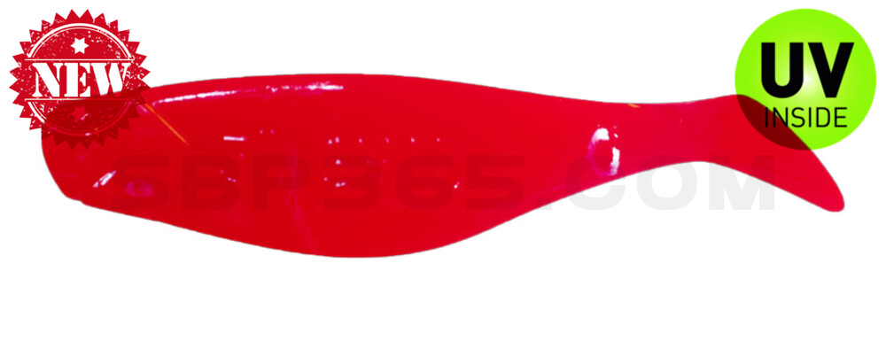 Shad 3" (ca. 8,0 cm) feuerrot