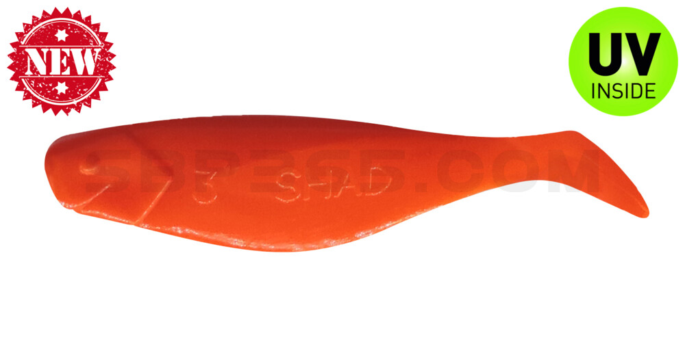 Shad 3" (ca. 8,0 cm) orange / rot
