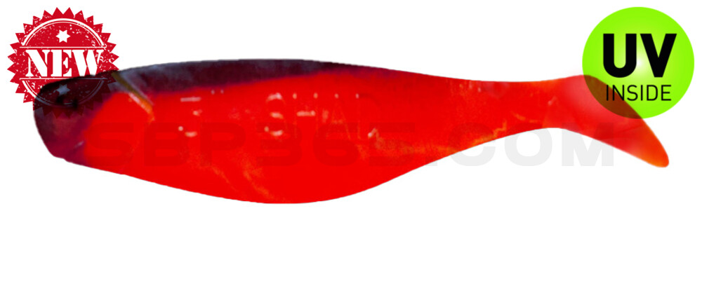 Shad 3" (ca. 8,0 cm) orange / schwarz