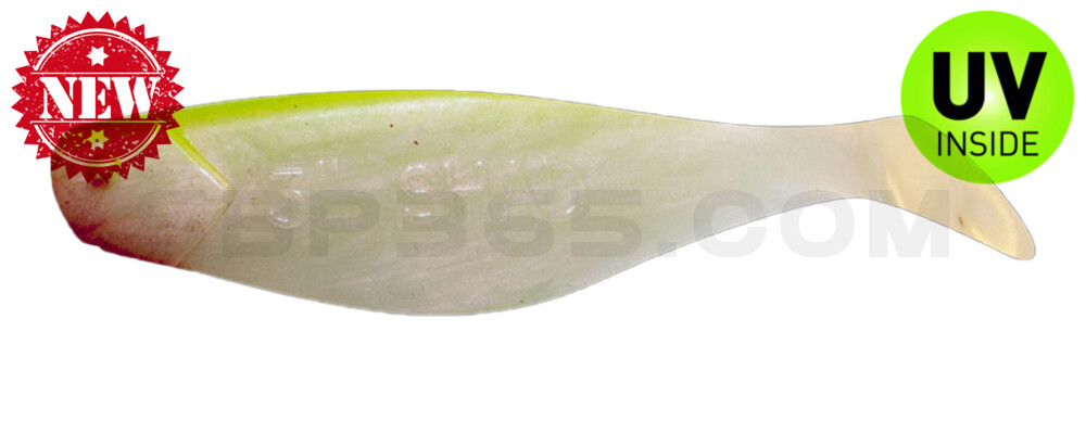 Shad 3" (ca. 8,0 cm) perl / grün