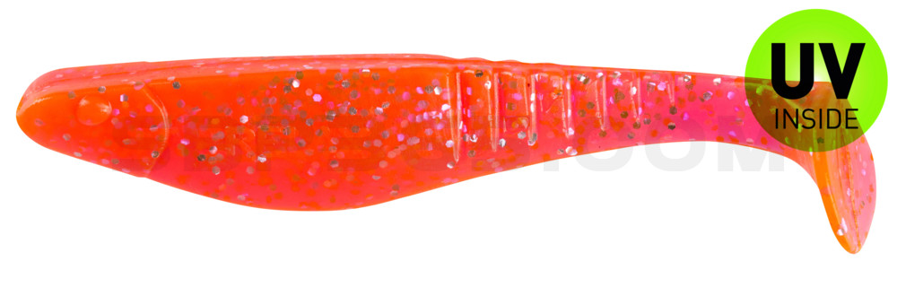 Shark 4" (ca. 11,0 cm) hot pink-Glitter