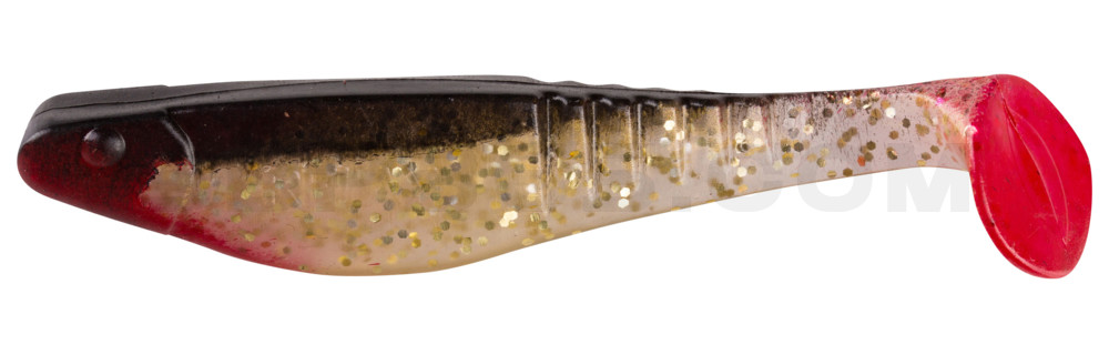 Shark 4" (ca. 11,0 cm) milchgold-Glitter / schwarz
