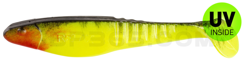 Shark 4" (ca. 11,0 cm) perlgrün / schwarz
