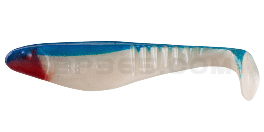 Shark 4" (ca. 11,0 cm) perlweiss / blau