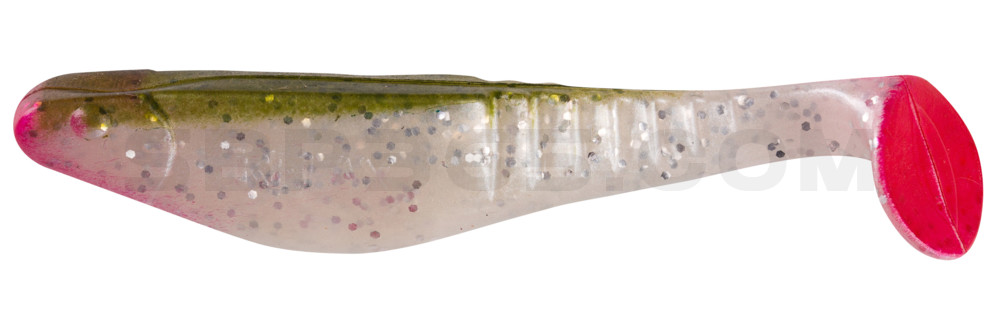 Shark 4" (ca. 11,0 cm) perlweiss-Glitter / boddengrün