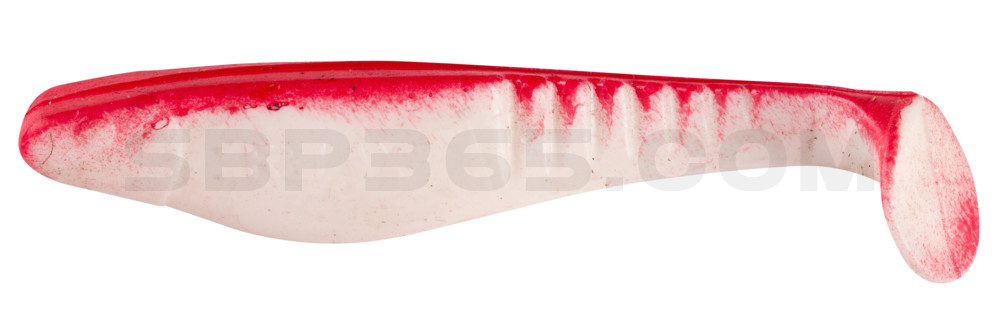 Shark 4" (ca. 11,0 cm) reinweiss / rot