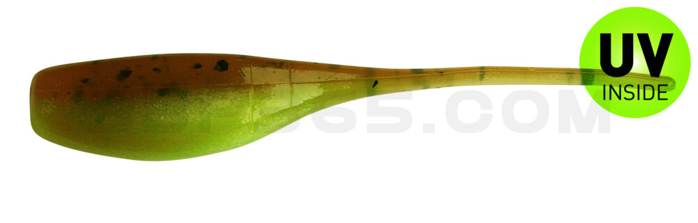 Stinger Shad 2" (5,2cm) perlgrün / pumkinseed