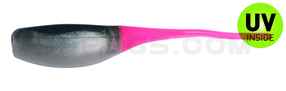Stinger Shad 2" (5,2cm) perlweiss / watermelon / pink tail