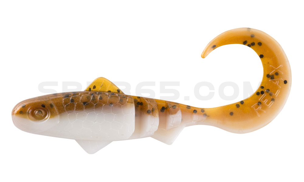 Super Banjo 3" (ca. 7,5 cm) reinweiss / olivebraun-Glitter