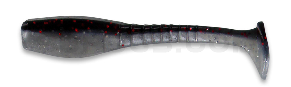 Swimming Crappie Minnow 2" (ca. 5 cm) im Zip Bag Black Neon/Pearl Silver