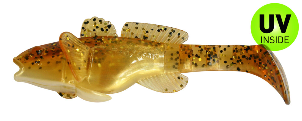 SX Bullhead 3,5" (10,5cm) (SCHWARZMEERGRUNDEL) goldperl/motoroil-glitter