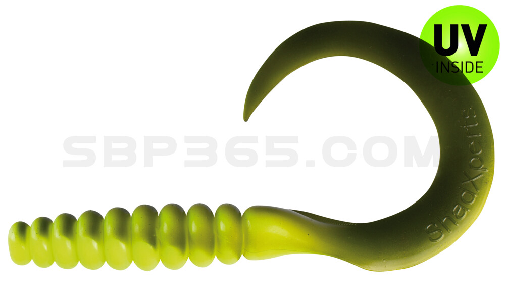 SX XXL Grub 11" fluogelb / boddengrün