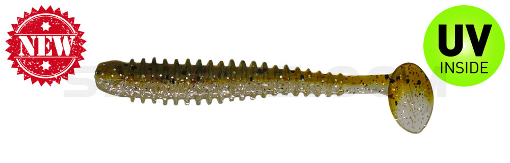 Texas 2,5" (ca. 6,5 cm) selbstleuchtend glitter / Kaulbarsch