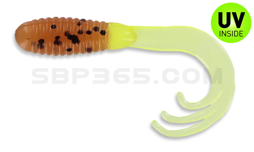 Triple Tail Grub 2"  (ca. 5 cm) Pumpkin Seed Chart
