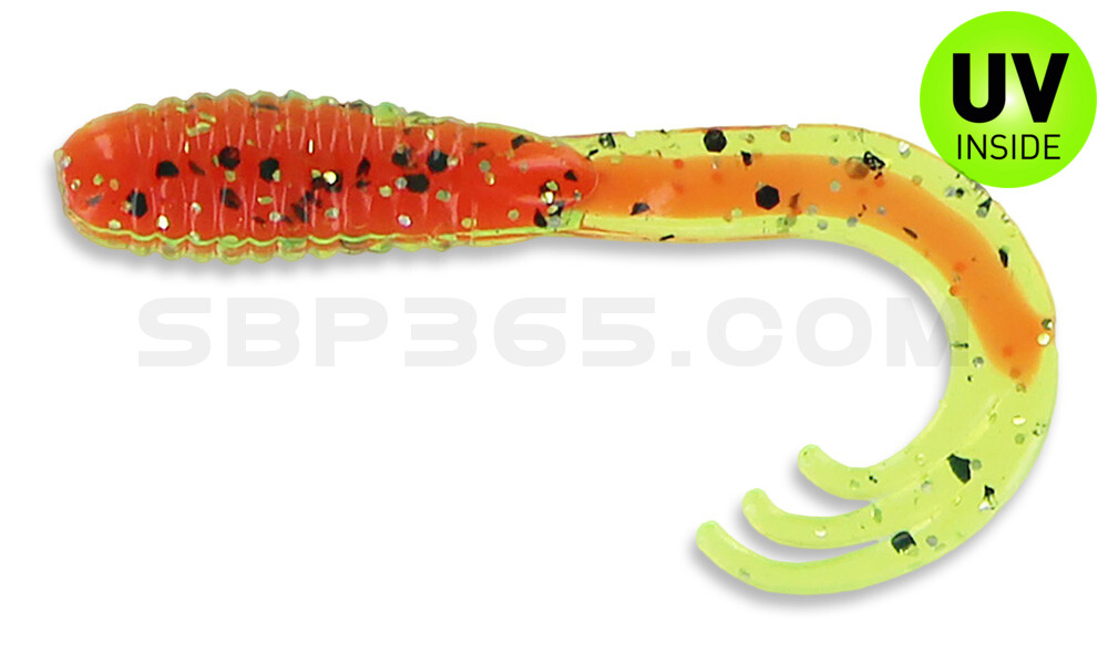 Triple Tail Grub 2"  (ca. 5 cm) Tomato Core