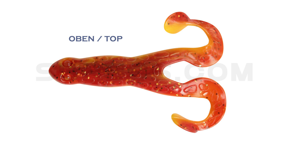 Turbofrog 2" (ca.5,0 cm) gelb / motoroil Glitter