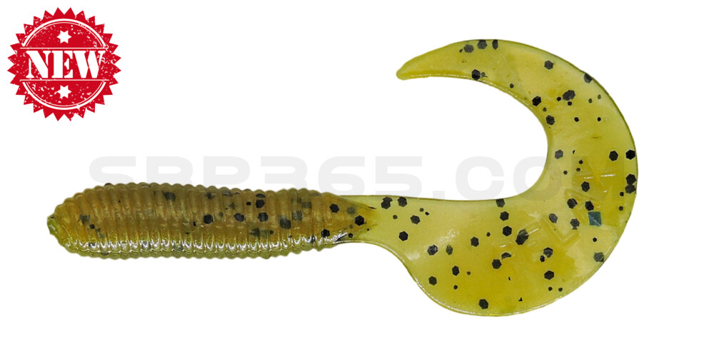 Twister 2,5" regulär (ca. 6,0 cm) olive-tree-Glitter