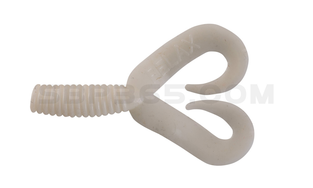 Twister 2" Doubletail regulär (ca. 4,5 cm) reinweiß