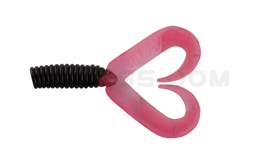 Twister 2" Doubletail regulär (ca. 4,5 cm) schwarz / red tail