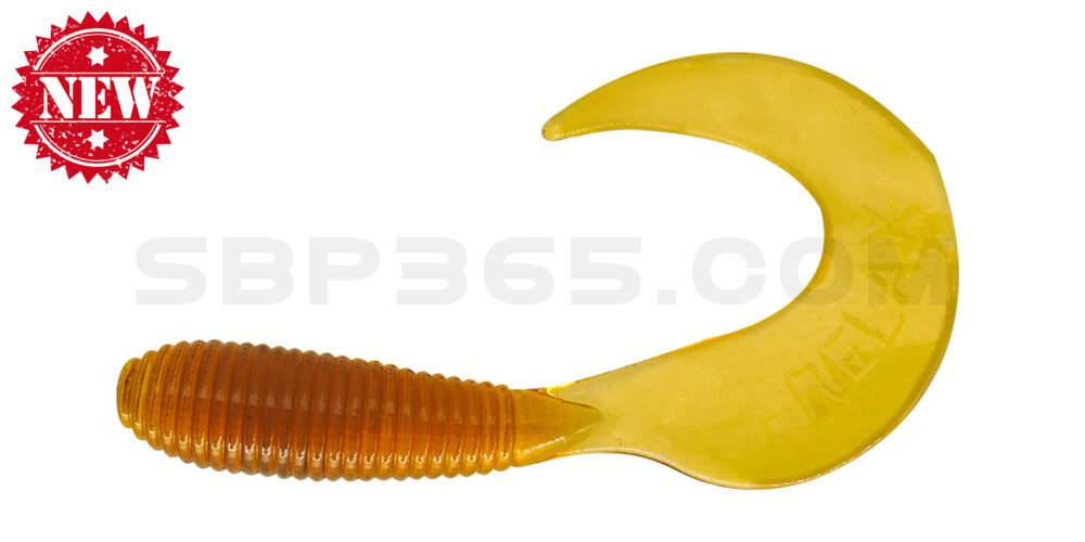 Twister 2" regulär (ca. 4,5 cm) klar bernstein