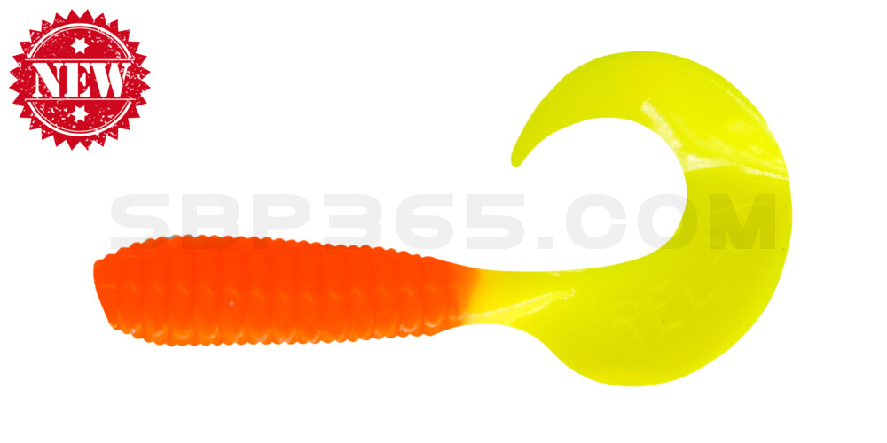 Twister 2" regulär (ca. 4,5 cm) orange / fluogelb