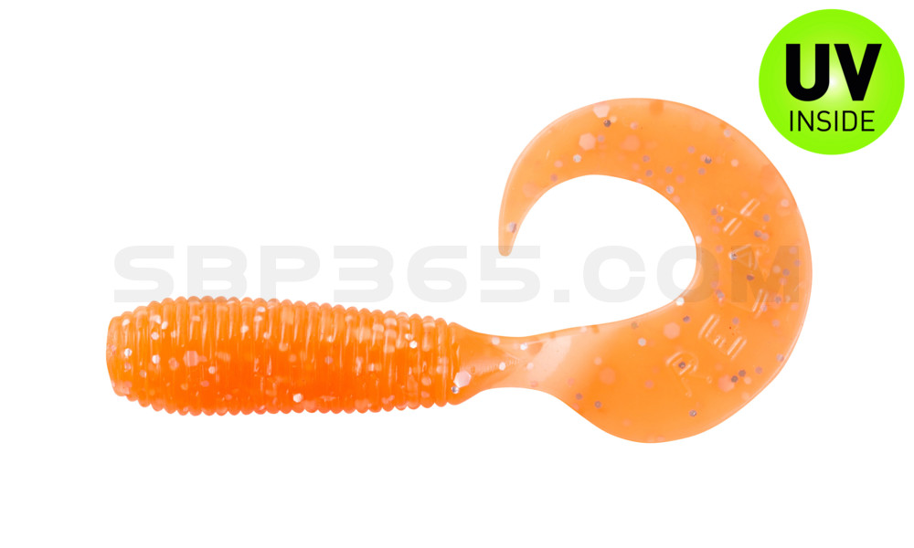 Twister 3/4" regulär (ca. 2,0 cm) orange glitter