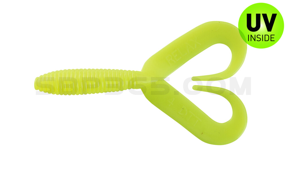 Twister 3" Doubletail regulär (ca. 9,0 cm) fluogelb