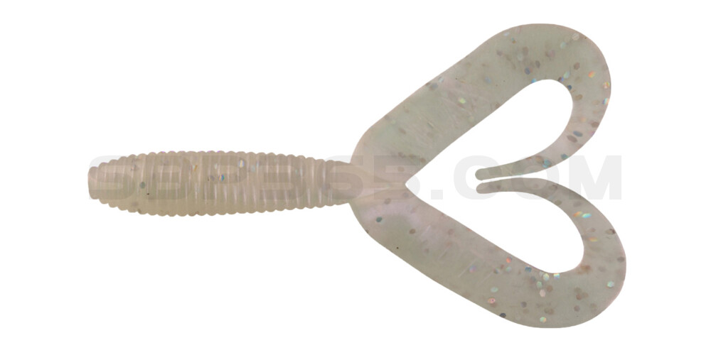 Twister 3" Doubletail regulär (ca. 9,0 cm) perl glitter