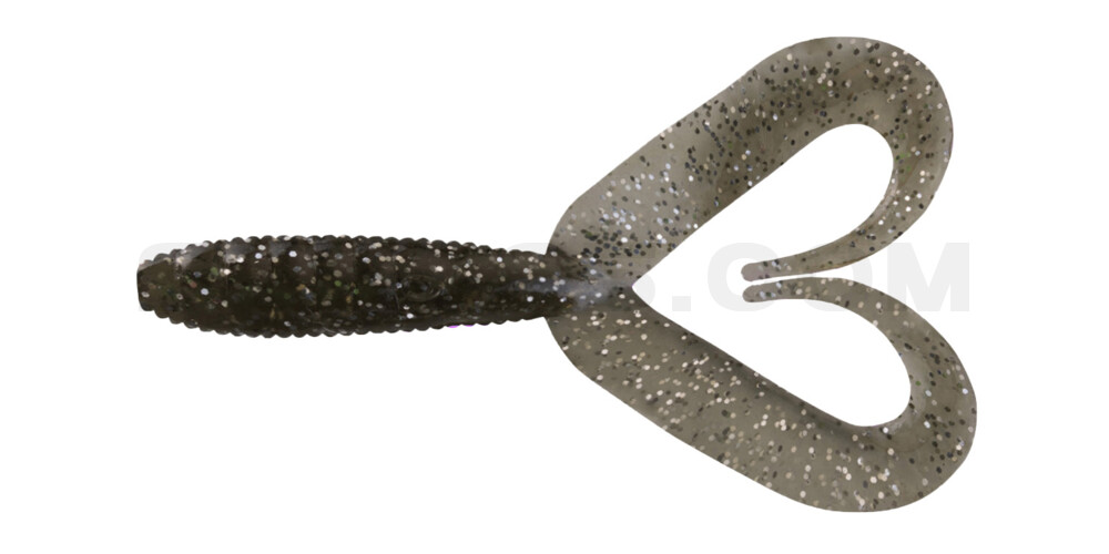 Twister 3" Doubletail regulär (ca. 9,0 cm) rauch silber glitter