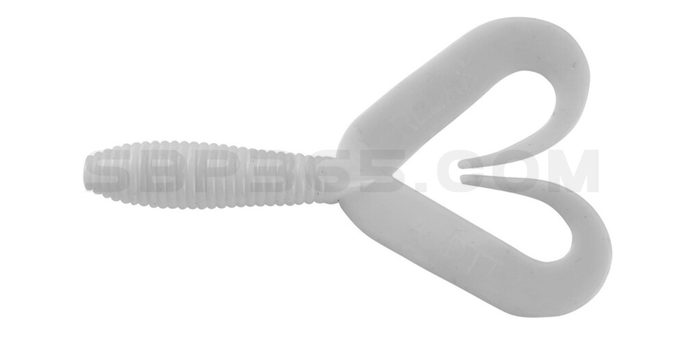 Twister 3" Doubletail regulär (ca. 9,0 cm) reinweiß