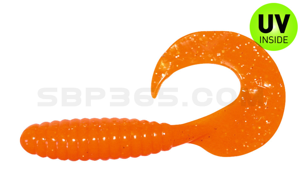 Twister 4" regulär (ca. 8,0 cm) orange glitter