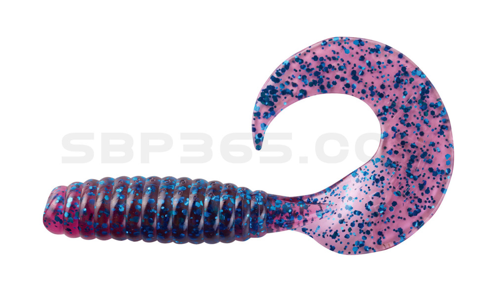 Twister 4" regulär (ca. 8,0 cm) violett transparent glitter