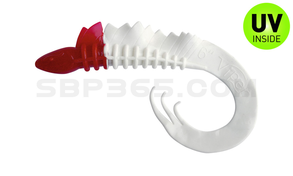 Viper 3" (ca. 8,0 cm) reinweiss / Red Head