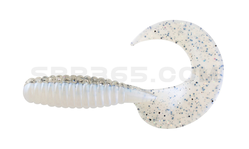 Xtra Fat Grub 5,5" laminiert (ca. 13,0 cm) blauperl / klar salt´n pepper glitter
