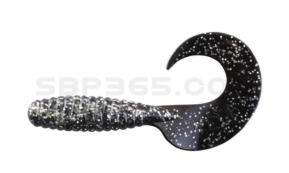 Xtra Fat Grub 5,5" laminiert (ca. 13,0 cm) klar silber glitter / schwarz