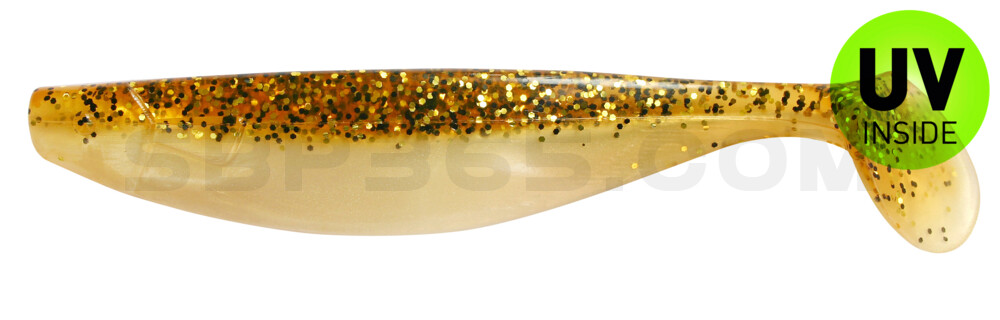 Xtra-Soft 6" (ca. 16,0 cm) goldperl/motoroil glitter