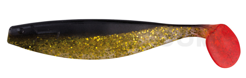 Xtra-Soft 6" (ca. 16,0 cm) klar gold-Glitter / schwarz